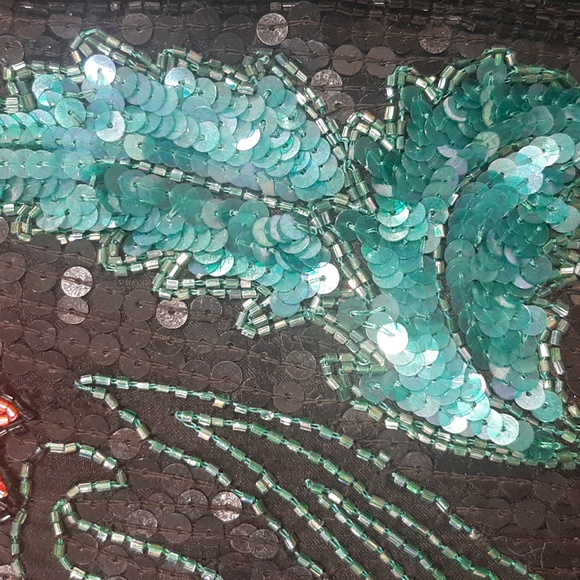 Vintage silk jacket - Picture 5 of 8